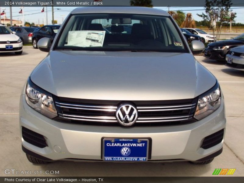 White Gold Metallic / Black 2014 Volkswagen Tiguan S