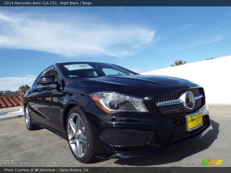 Night Black / Beige 2014 Mercedes-Benz CLA 250