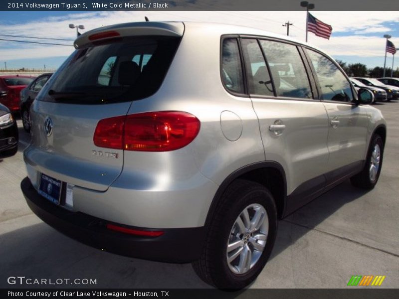 White Gold Metallic / Black 2014 Volkswagen Tiguan S