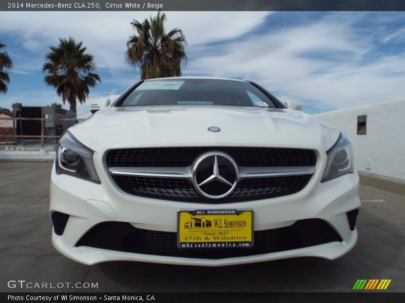 Cirrus White / Beige 2014 Mercedes-Benz CLA 250