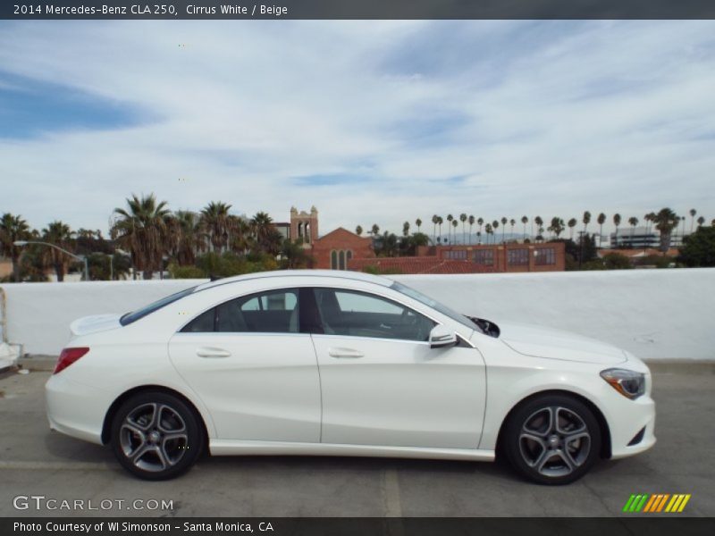 Cirrus White / Beige 2014 Mercedes-Benz CLA 250