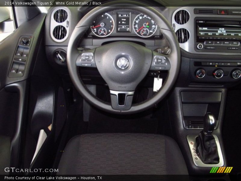 White Gold Metallic / Black 2014 Volkswagen Tiguan S