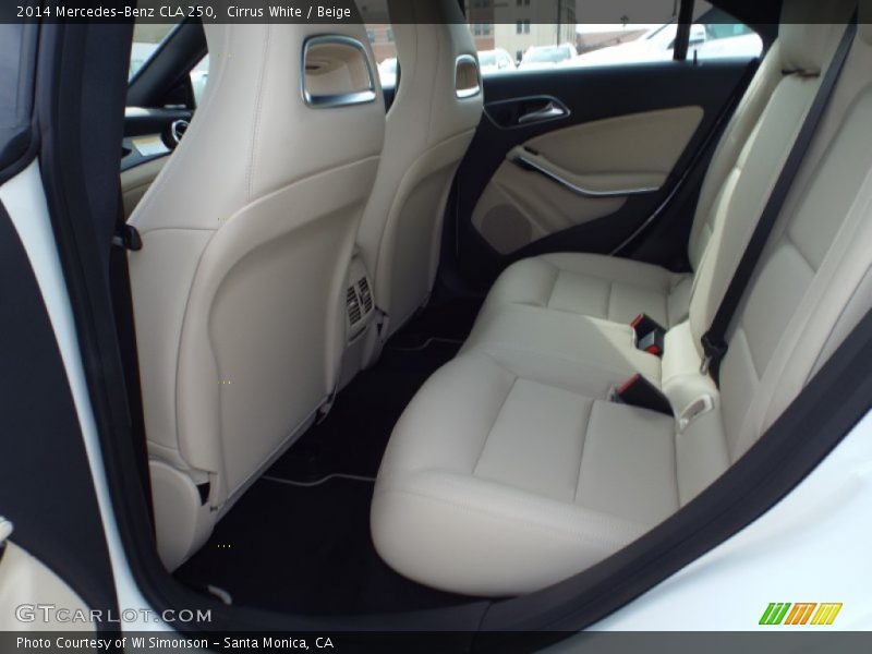 Cirrus White / Beige 2014 Mercedes-Benz CLA 250