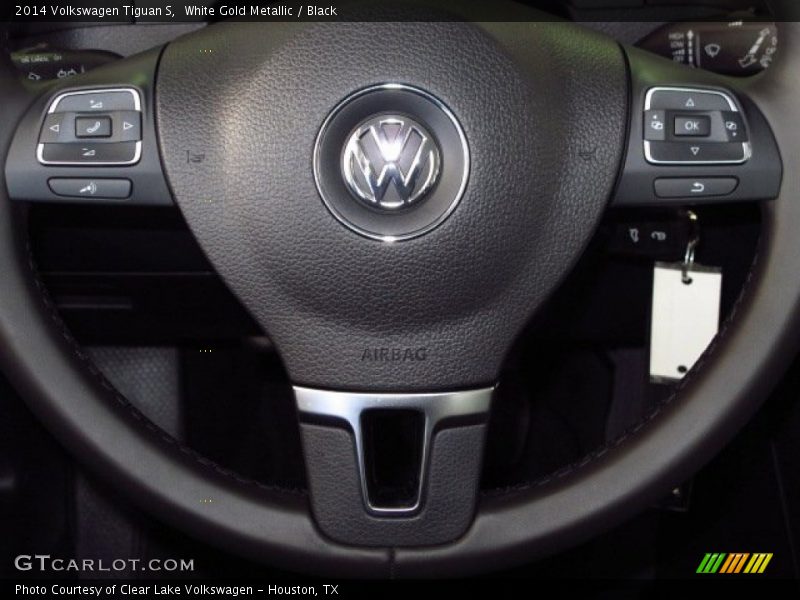White Gold Metallic / Black 2014 Volkswagen Tiguan S
