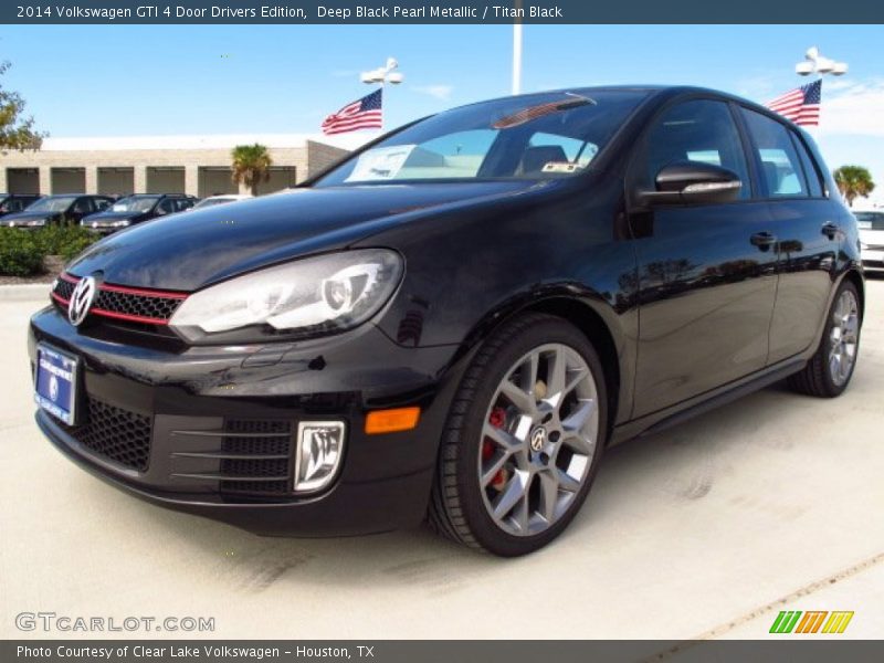 Deep Black Pearl Metallic / Titan Black 2014 Volkswagen GTI 4 Door Drivers Edition