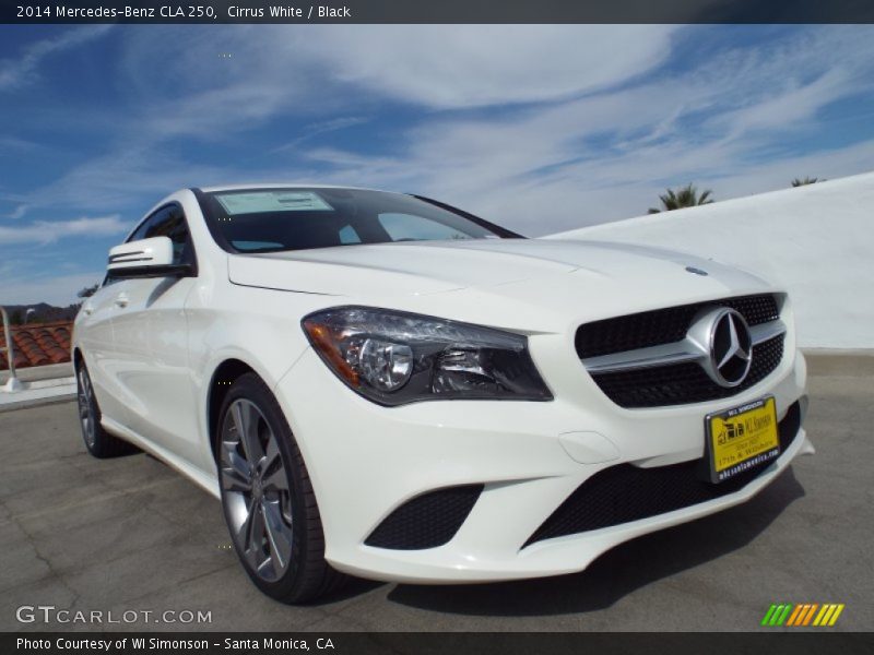 Cirrus White / Black 2014 Mercedes-Benz CLA 250