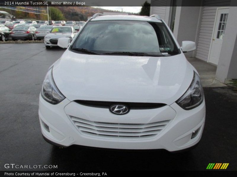 Winter White / Beige 2014 Hyundai Tucson SE
