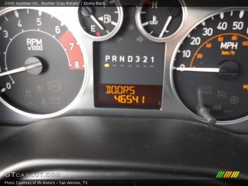 Boulder Gray Metallic / Ebony Black 2008 Hummer H3