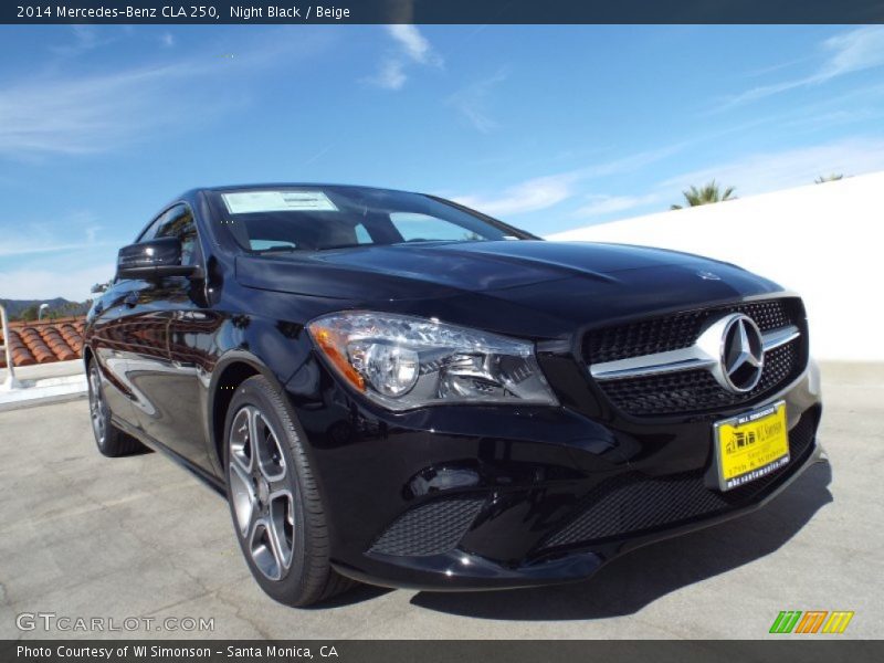 Night Black / Beige 2014 Mercedes-Benz CLA 250