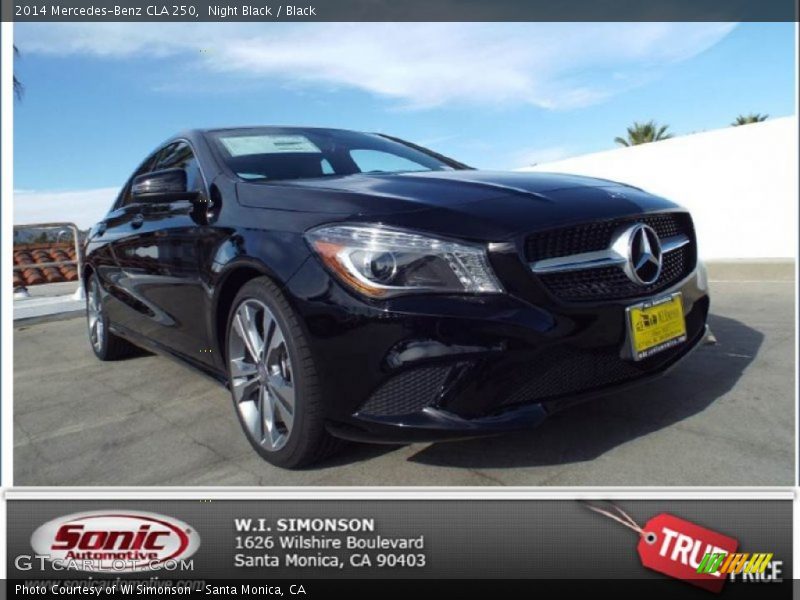 Night Black / Black 2014 Mercedes-Benz CLA 250