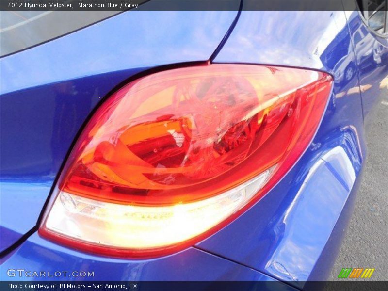Marathon Blue / Gray 2012 Hyundai Veloster