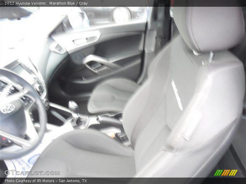 Marathon Blue / Gray 2012 Hyundai Veloster