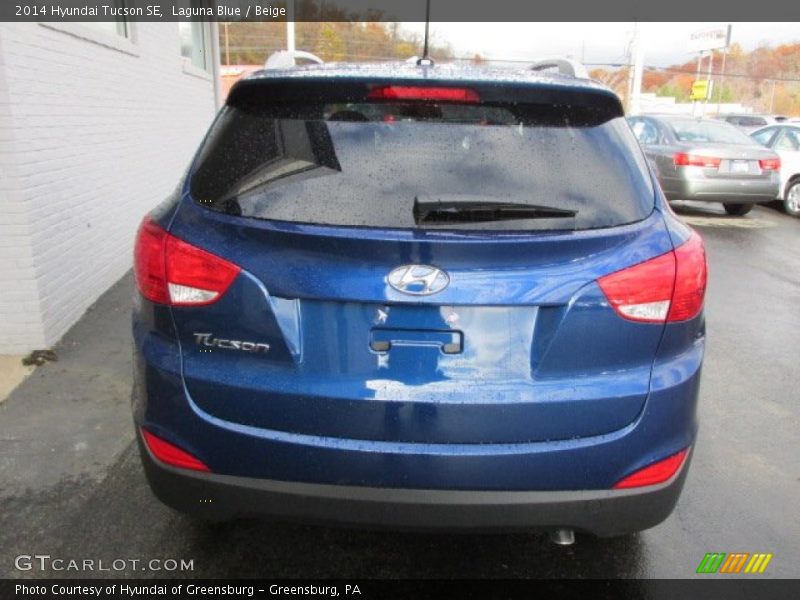 Laguna Blue / Beige 2014 Hyundai Tucson SE