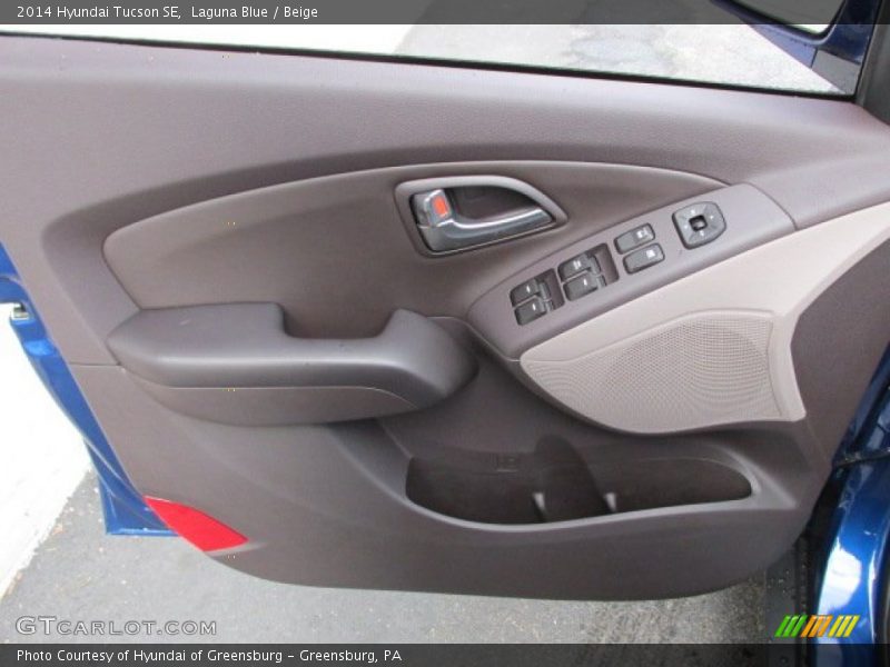 Laguna Blue / Beige 2014 Hyundai Tucson SE