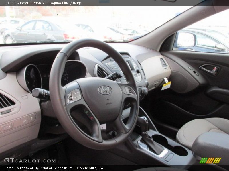 Laguna Blue / Beige 2014 Hyundai Tucson SE