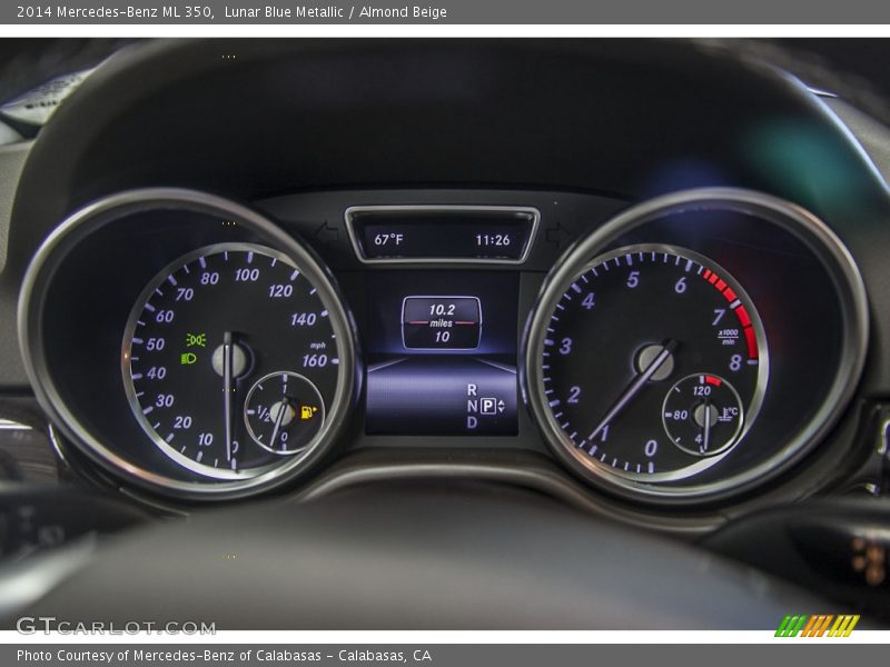 Lunar Blue Metallic / Almond Beige 2014 Mercedes-Benz ML 350