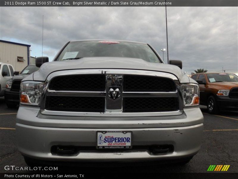 Bright Silver Metallic / Dark Slate Gray/Medium Graystone 2011 Dodge Ram 1500 ST Crew Cab