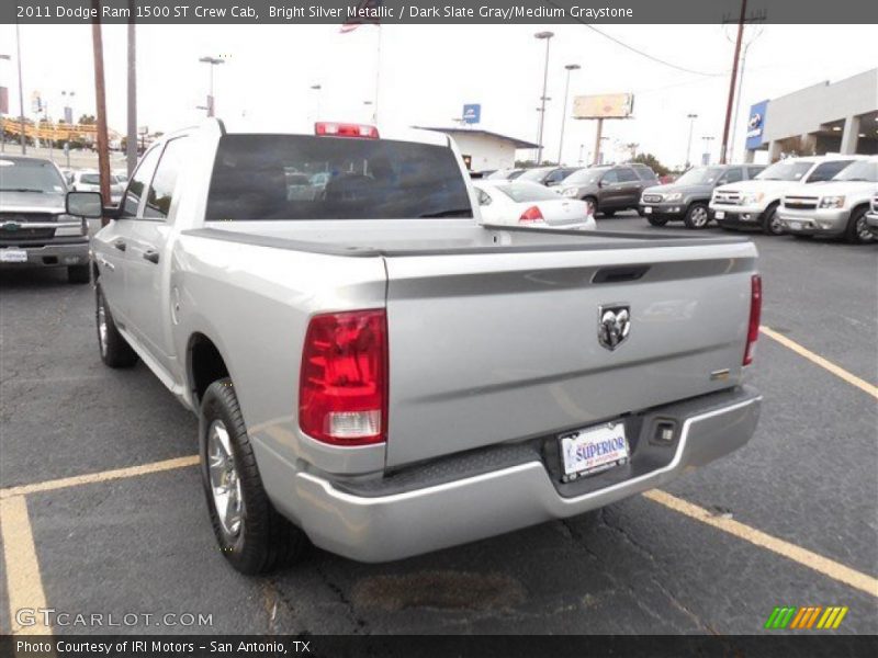 Bright Silver Metallic / Dark Slate Gray/Medium Graystone 2011 Dodge Ram 1500 ST Crew Cab