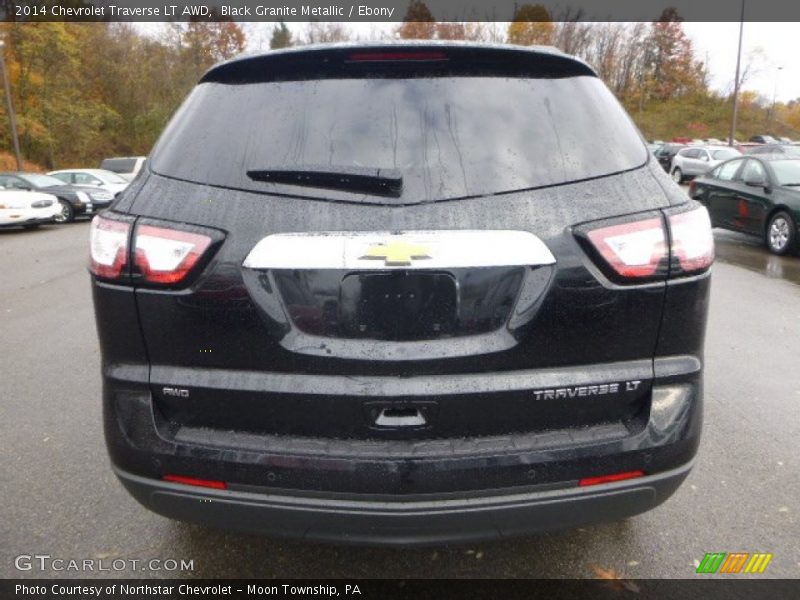 Black Granite Metallic / Ebony 2014 Chevrolet Traverse LT AWD
