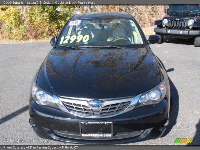Obsidian Black Pearl / Ivory 2009 Subaru Impreza 2.5i Sedan