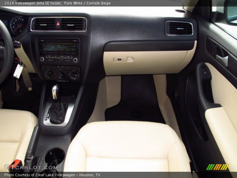 Pure White / Cornsilk Beige 2014 Volkswagen Jetta SE Sedan