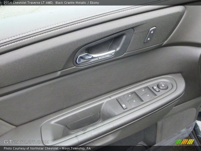 Black Granite Metallic / Ebony 2014 Chevrolet Traverse LT AWD