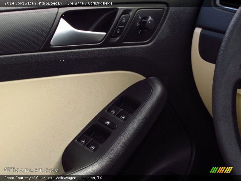 Pure White / Cornsilk Beige 2014 Volkswagen Jetta SE Sedan