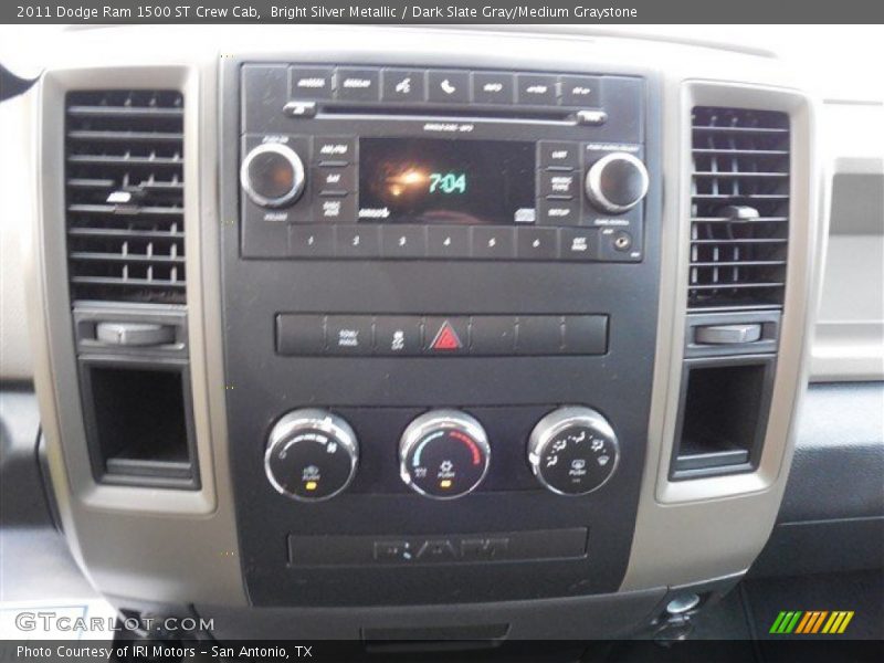 Bright Silver Metallic / Dark Slate Gray/Medium Graystone 2011 Dodge Ram 1500 ST Crew Cab