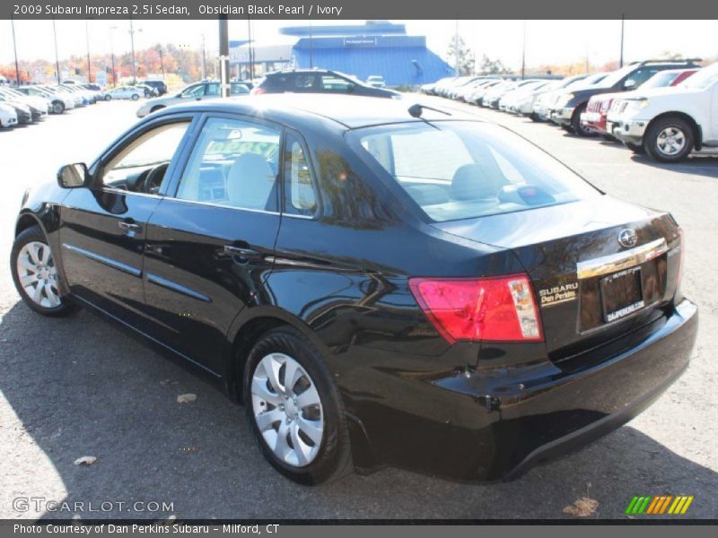 Obsidian Black Pearl / Ivory 2009 Subaru Impreza 2.5i Sedan