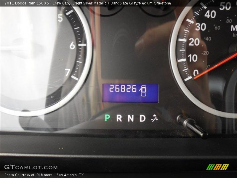 Bright Silver Metallic / Dark Slate Gray/Medium Graystone 2011 Dodge Ram 1500 ST Crew Cab