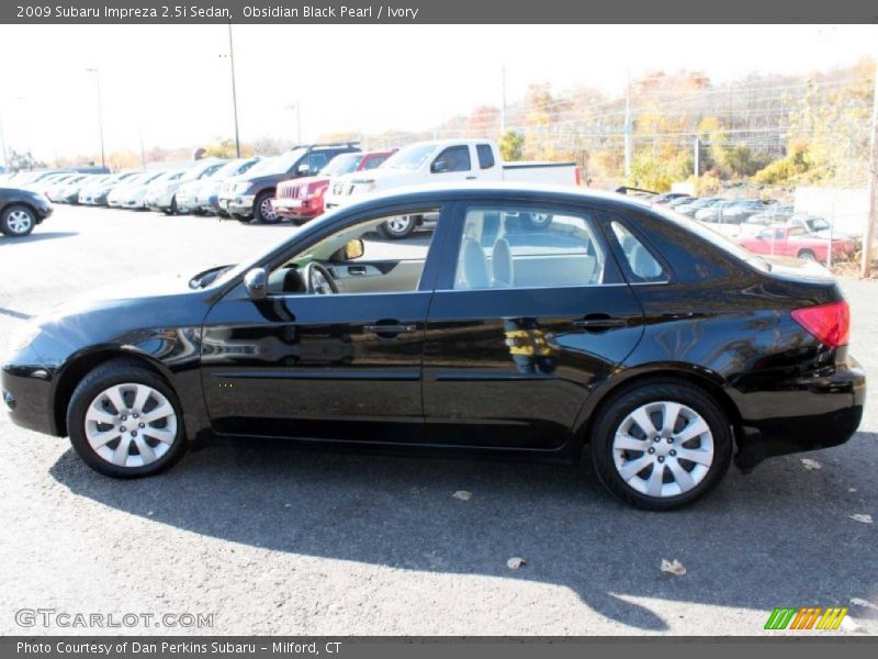 Obsidian Black Pearl / Ivory 2009 Subaru Impreza 2.5i Sedan