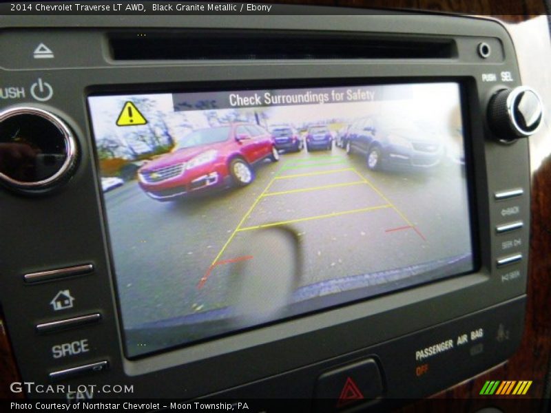 Black Granite Metallic / Ebony 2014 Chevrolet Traverse LT AWD