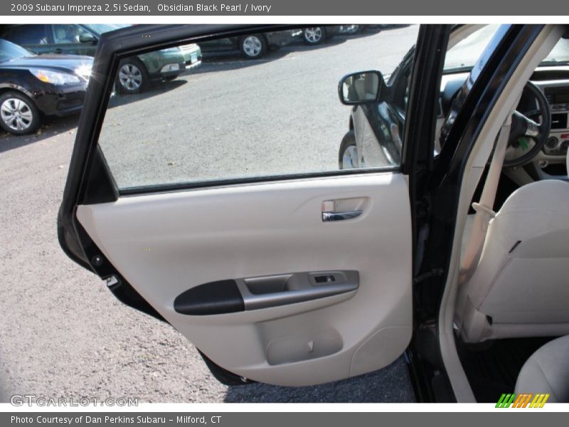Obsidian Black Pearl / Ivory 2009 Subaru Impreza 2.5i Sedan