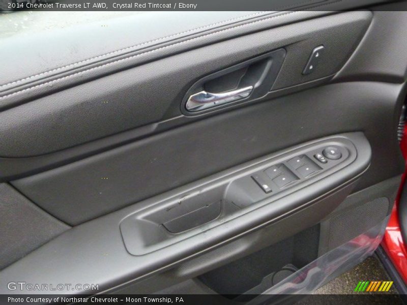 Crystal Red Tintcoat / Ebony 2014 Chevrolet Traverse LT AWD