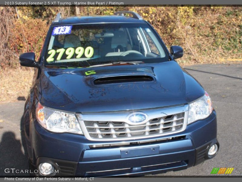 Marine Blue Pearl / Platinum 2013 Subaru Forester 2.5 XT Touring