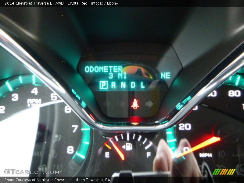 Crystal Red Tintcoat / Ebony 2014 Chevrolet Traverse LT AWD