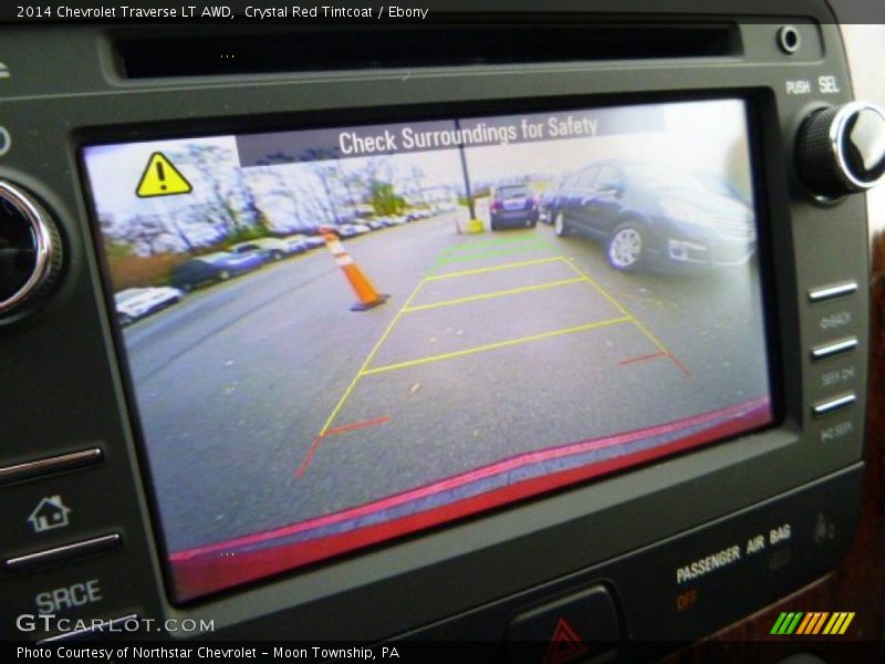 Crystal Red Tintcoat / Ebony 2014 Chevrolet Traverse LT AWD