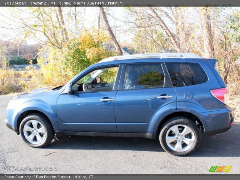 Marine Blue Pearl / Platinum 2013 Subaru Forester 2.5 XT Touring