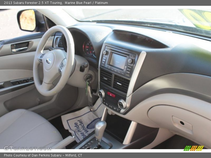 Marine Blue Pearl / Platinum 2013 Subaru Forester 2.5 XT Touring