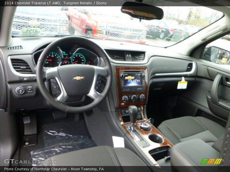 Tungsten Metallic / Ebony 2014 Chevrolet Traverse LT AWD