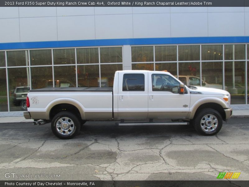 Oxford White / King Ranch Chaparral Leather/Adobe Trim 2013 Ford F350 Super Duty King Ranch Crew Cab 4x4