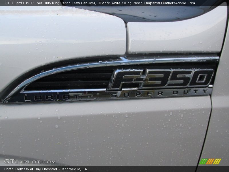 Oxford White / King Ranch Chaparral Leather/Adobe Trim 2013 Ford F350 Super Duty King Ranch Crew Cab 4x4