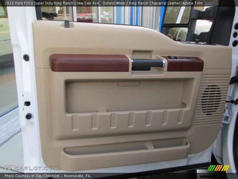 Oxford White / King Ranch Chaparral Leather/Adobe Trim 2013 Ford F350 Super Duty King Ranch Crew Cab 4x4