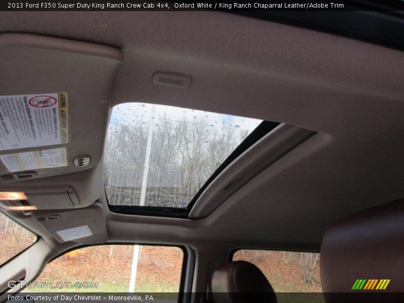 Oxford White / King Ranch Chaparral Leather/Adobe Trim 2013 Ford F350 Super Duty King Ranch Crew Cab 4x4