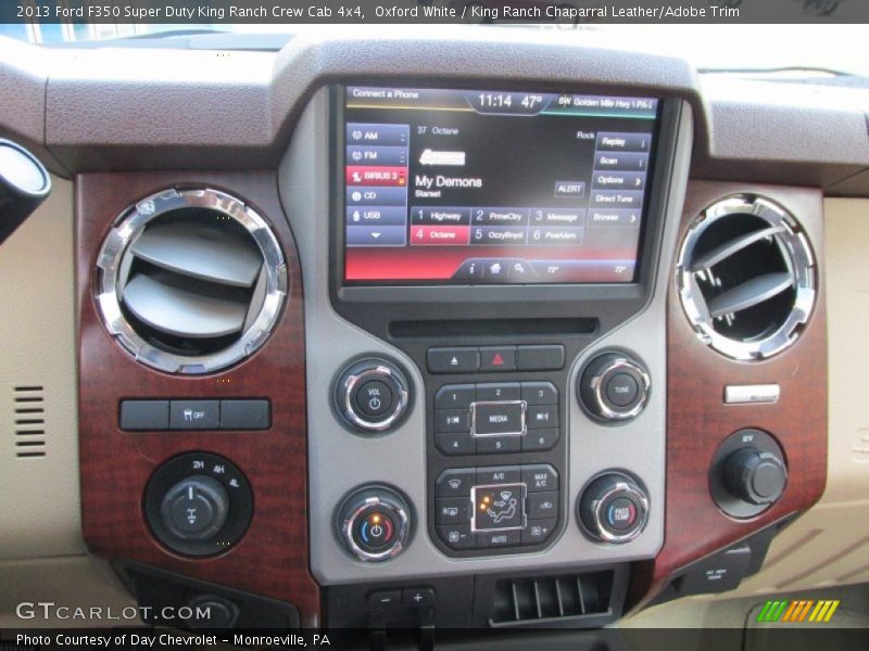 Oxford White / King Ranch Chaparral Leather/Adobe Trim 2013 Ford F350 Super Duty King Ranch Crew Cab 4x4
