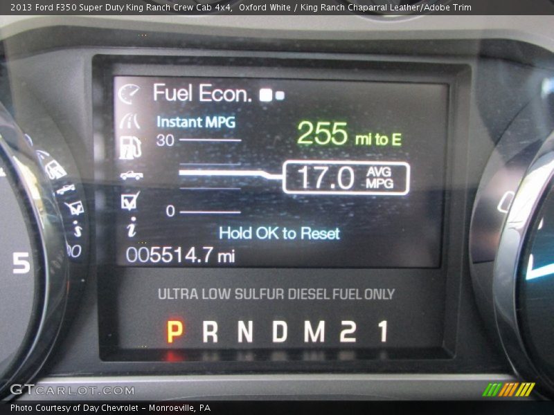 Oxford White / King Ranch Chaparral Leather/Adobe Trim 2013 Ford F350 Super Duty King Ranch Crew Cab 4x4