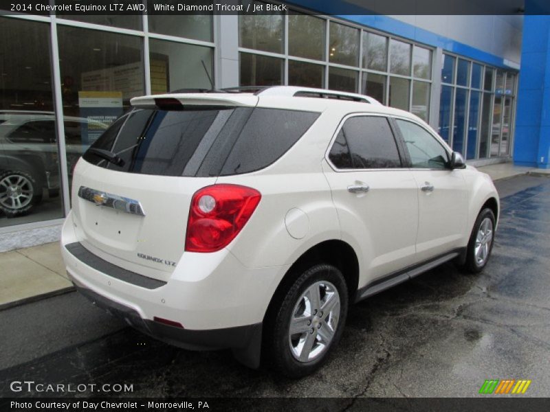 White Diamond Tricoat / Jet Black 2014 Chevrolet Equinox LTZ AWD