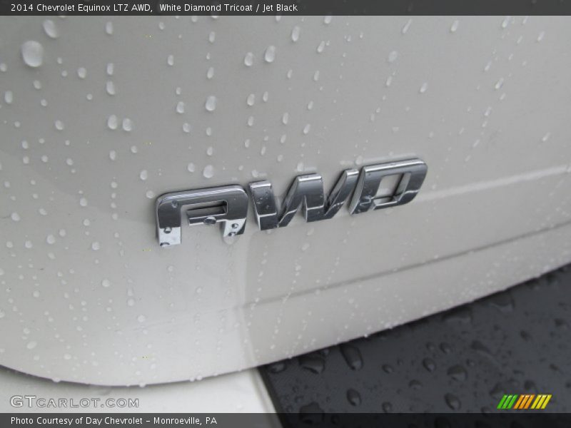 White Diamond Tricoat / Jet Black 2014 Chevrolet Equinox LTZ AWD