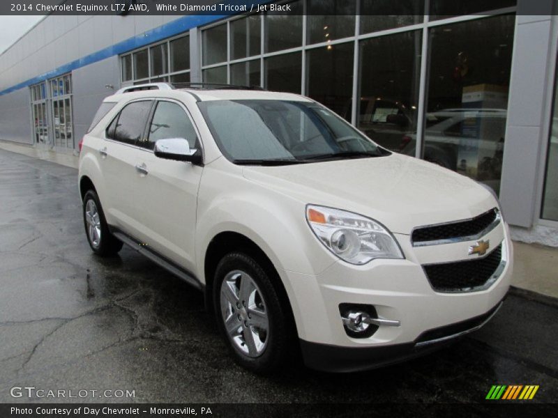 White Diamond Tricoat / Jet Black 2014 Chevrolet Equinox LTZ AWD