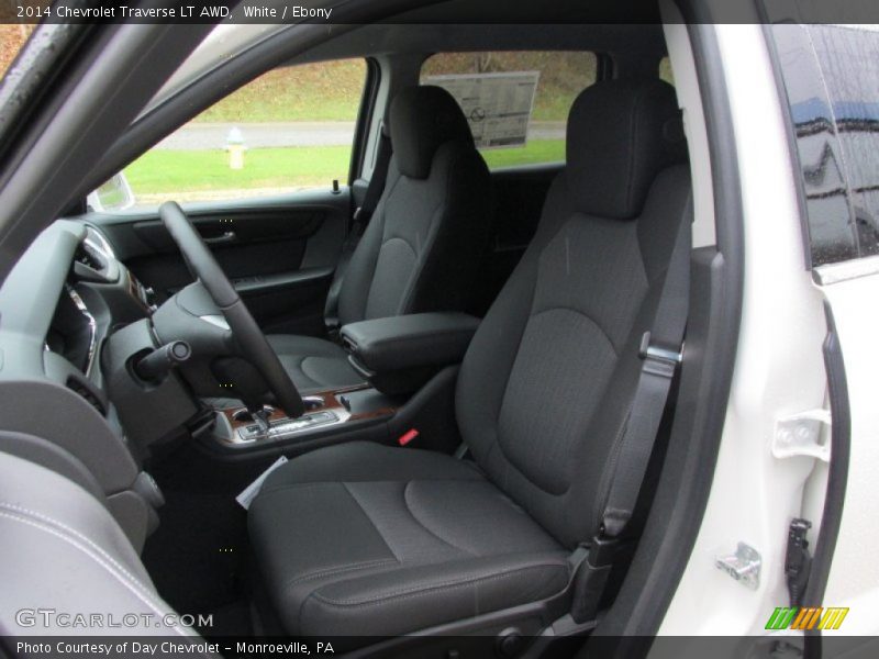 White / Ebony 2014 Chevrolet Traverse LT AWD